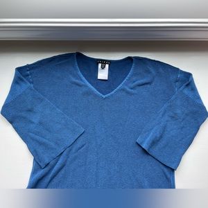 Tribal blue knit sweater size Medium